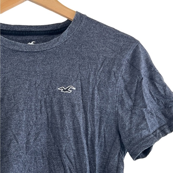 Hollister | Bluish gray short sleeve crew neck cotton tee shirt men’s si… - Picture 5 of 9